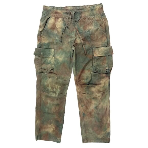 John Elliott Sateen Cargo Pants Size 1 Small Tie Dye Cropped Made In Japan - Picture 1 of 11